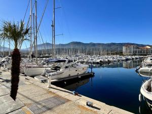 Maisons de vacances Maison de village climatisee avec terrasse, garage prive a Argeles - FR-1-225-827 : Maison de Vacances