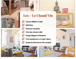 Appartements Le Chaud Vin - Centre historique Albi - Zone Unesco - Animaux acceptes : Appartement 2 Chambres