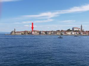 Piran great terrace facing sea !