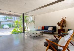 Tulum Center family double suite four guest with free parking pool AC kitchenette near Beach