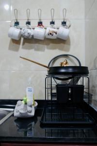 A two bedroom house with an ocean view