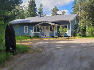 Blue villa with private beach