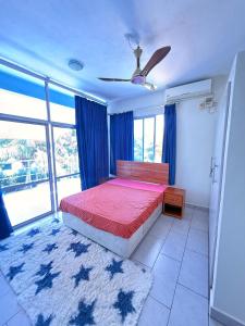 One Bed with AC, Gazebo and Pool in Diani