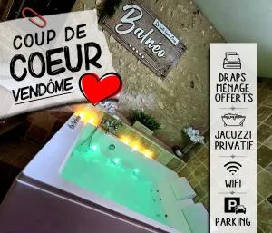 Appartement Suite Cosy - Jacuzzi - SPA - Balnéo Vendôme - 克莱克城