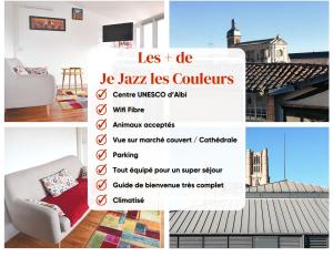 Appartements Je jazz les couleurs a Albi - Centre Unesco - Parking - Climatisation - Animaux acceptes : Appartement 2 Chambres
