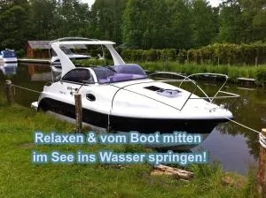 Hüttendorf für Euch alleine - geführter Yachtausflug nach Prieros inclusive! Nur 3 Minuten zum Badesee Fahrräder kostenlos vorhanden - Groß Köris