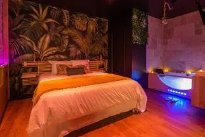 La Jungle Room ~ Balnéo ~ Climatisation - 莱齐尼昂科尔比埃