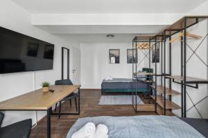 Larooms Merseburg - Apartment NS03 - 2 Zimmer - 4 Betten - Waschmaschine - Parkplatz - Balkon
