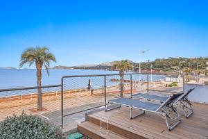 Appartements Villa Antoine Appartement RDJ Vue mer CLiM Wifi parking plage 50m La Garonne : photos des chambres