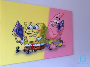 Spongebob Room 10 Min to Old Town Gdańsk,PKP & Shopping Mall