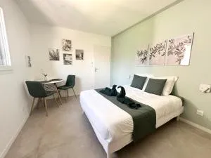 Chambre avec coin repas & fitness - 圣莫里斯-德拜伊