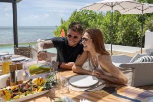 Beachfront luxury villa with pool with private cooker & staff