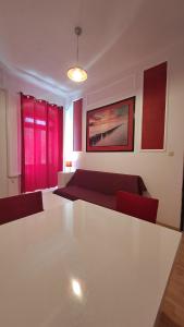 Red blue with private parking and Gray blue apartment