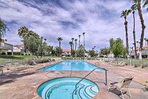 Steps to Community Pool and Spa Palm Desert Condo!