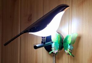 Green Chalet with Champagne and Butterflies
