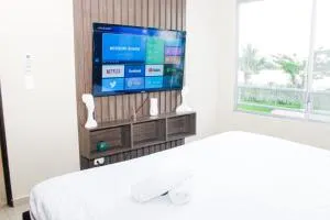 departamento 3 habitaciones, vista al rio, piscina, 3 camas - Daule