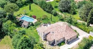 Beautiful stone house, swimming pool and private park - Souspierre