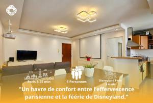 Le Calathea - Appartement T3 à 5 min de Disney et 25min de Paris