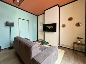 Appartements Le Pop-Apart- terrasse privative en plein coeur de Saint-Omer : photos des chambres