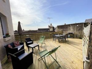 Maisons de vacances Charmant gite a Langeais avec terrasse et wifi inclus pour 4 personnes - FR-1-381-616 : Maison de Vacances