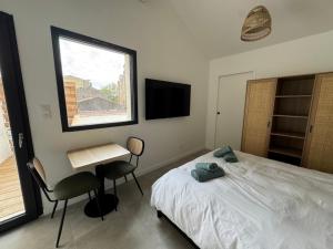 Appartements Oasis Balcon Vibes Tropicales Arena Parc Expo Clim : photos des chambres