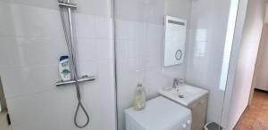 Appart 8 pers, 80M2, parking privée, Mer & lac à pied, Face parc aquatique