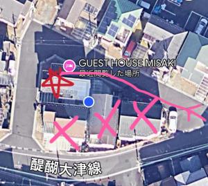 GuestHouse MISAKI 一棟貸切駐車場2台最寄駅はJR石山駅瀬田南郷ゴルフ場近し琵琶湖京都宇治奈良大阪の観光は便利です