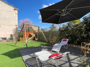 Villas Evasion ensoleillee avec jacuzzi a Cazedarnes : photos des chambres