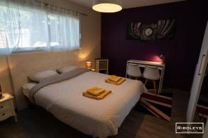 Villas Villa T4bis climatisee avec piscine privee et WIFI : photos des chambres