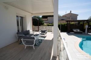 Villas Villa T4bis climatisee avec piscine privee et WIFI : photos des chambres