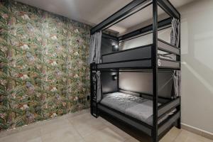 Bed in mixed room Hippie Nice