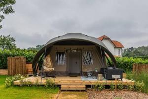 Glampinglodge luxe voor 4 pers met privé hottub