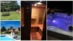 Maisons de vacances Maison accueillante avec piscine a Chalandray : photos des chambres