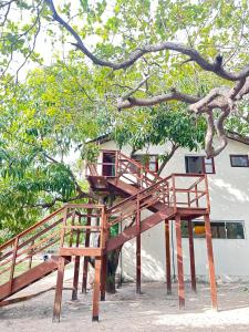 Casa Ingapura Treehouse Room - Povoado Bar da Hora - 15 min de canoa para Atins - Estilo B&B - Café da Manhã Simples - Conforto