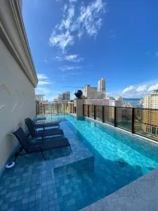 Apto Kairós Beach Stay - Piscina e Churrasqueira - 梅亚法普拉亚