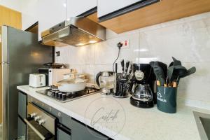 beautifully two bedroom apartment with heated swimming pool fully equipped gym ample parking space children playground and relaxing rooftop with breathtaking views