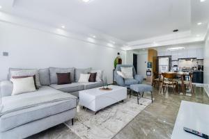 beautifully two bedroom apartment with heated swimming pool fully equipped gym ample parking space children playground and relaxing rooftop with breathtaking views