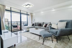 beautifully two bedroom apartment with heated swimming pool fully equipped gym ample parking space children playground and relaxing rooftop with breathtaking views