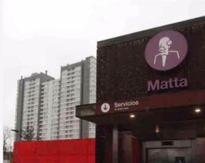 Hospital San Borja Metro Matta Movistar Arenas Estadio Nacional Gendarmeria