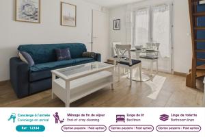 Maison pour 4 avec jardin a 500m de la plage