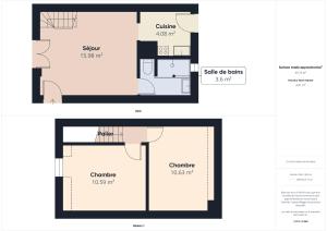 Maisons de vacances Maison pour 4 avec jardin a 500m de la plage : photos des chambres