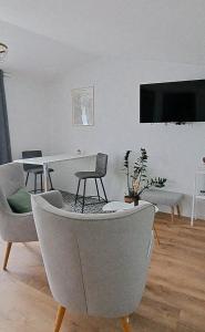 Appartements La porte Bleue - appartement juste renove - tres propre - grand confort - lumineux - calme - centre historique : photos des chambres