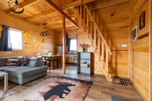 Gawra Nad Jeziorem - całoroczne domki nad jeziorem z balią, jacuzzi i sauną, Kaszuby