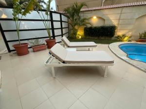 Luxury apartment with private swimming pool and private garden