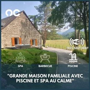 Maison familiale Baylère - Piscine et spa - 8 pers - Ogeu-les-Bains