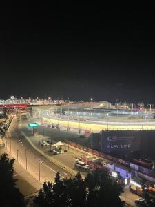 Water front and formula 1 view flat