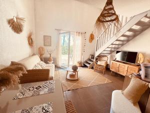 Maisons de vacances Maison de vacances au calme 4 personnes residence avec piscine : photos des chambres