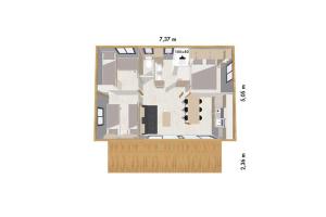 Campings Camping Domaine de Senaud : Chalet 3 Chambres