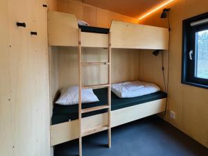 Duurzame cabin, gelegen in de natuur aan zee