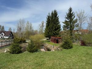 Kalinowski domek z ogrodem Mazury